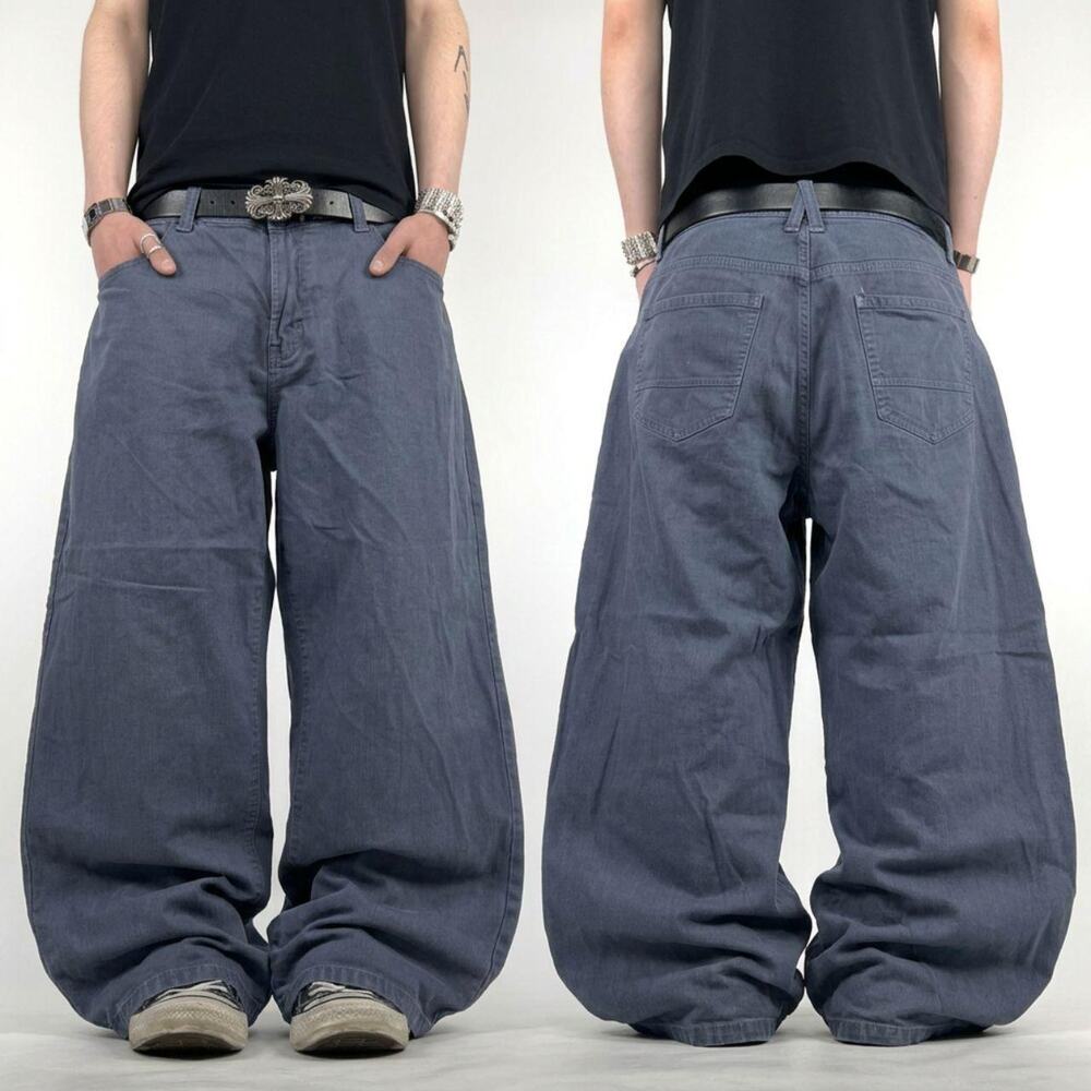 Vintage y2k grunge archive baggy wide leg rare skater faded jenas